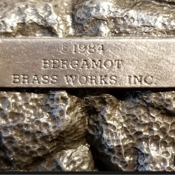 vintage Pewter belt buckle made by Bergamot Brass Works in 1984. - Picture 6 of 8